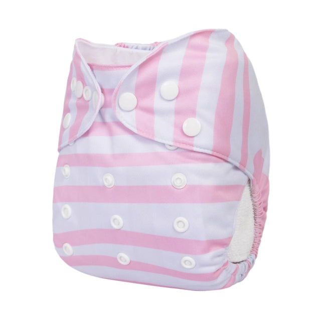 YDP233A Alvababy- pañal regular de tela lavable y reutilizable, ajustables de 3-15kg, incluye inserto