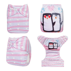 YDP233A Alvababy- pañal regular de tela lavable y reutilizable, ajustables de 3-15kg, incluye inserto