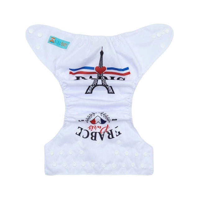 YDP241A Alvababy- pañal regular de tela lavable y reutilizable, ajustables de 3-15kg, incluye inserto