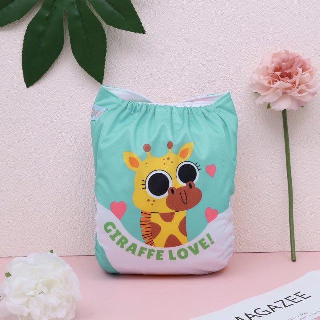 YDP247A Alvababy- pañal regular de tela lavable y reutilizable, ajustables de 3-15kg, incluye inserto
