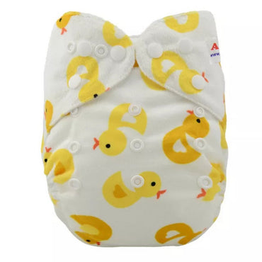 A24A Alvababy- pañal regular de tela lavable y reutilizable, ajustables de 3-15kg, incluye inserto