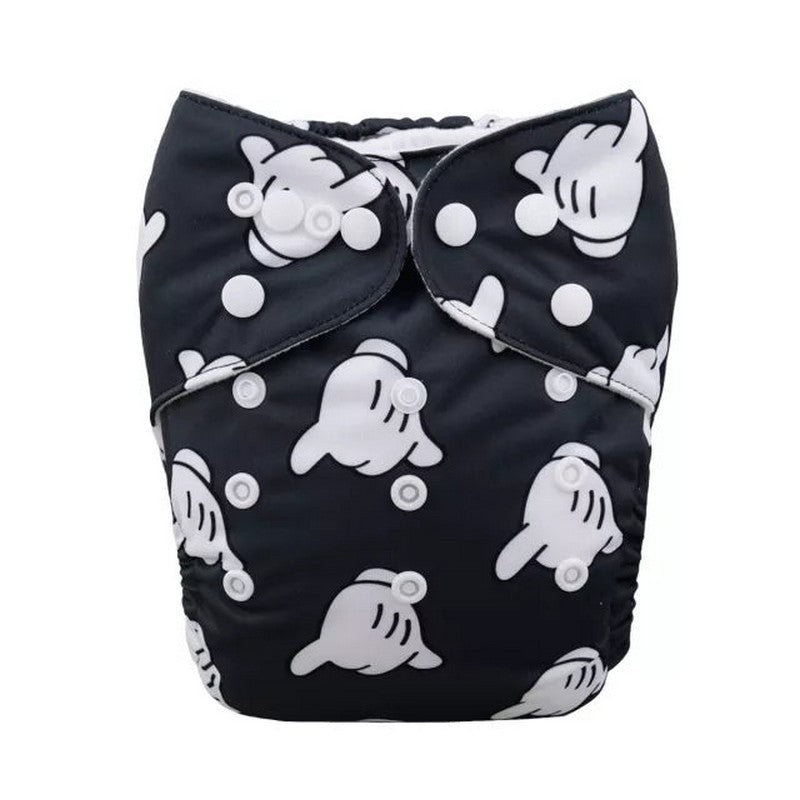 H064A Alvababy- pañal regular de tela lavable y reutilizable, ajustables de 3-15kg, incluye inserto
