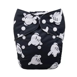 H064A Alvababy- pañal regular de tela lavable y reutilizable, ajustables de 3-15kg, incluye inserto