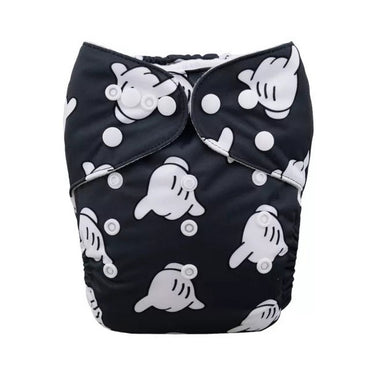 H064A Alvababy- pañal regular de tela lavable y reutilizable, ajustables de 3-15kg, incluye inserto