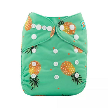 H074A Alvababy- pañal regular de tela lavable y reutilizable, ajustables de 3-15kg, incluye inserto