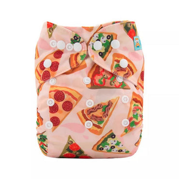 H086A Alvababy- pañal regular de tela lavable y reutilizable, ajustables de 3-15kg, incluye inserto