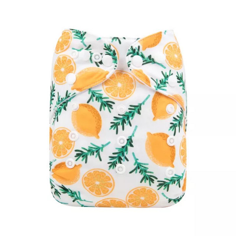 H179A Alvababy- pañal regular de tela lavable y reutilizable, ajustables de 3-15kg, incluye inserto
