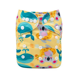 H191A Alvababy- pañal regular de tela lavable y reutilizable, ajustables de 3-15kg, incluye inserto