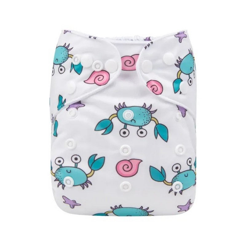 H192A Alvababy- pañal regular de tela lavable y reutilizable, ajustables de 3-15kg, incluye inserto