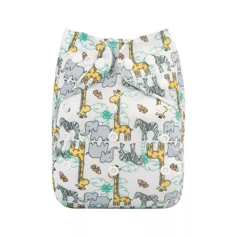 H268A Alvababy- pañal regular de tela lavable y reutilizable, ajustables de 3-15kg, incluye inserto