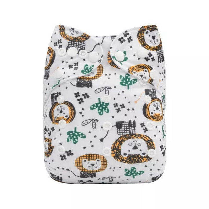 H358A Alvababy- pañal regular de tela lavable y reutilizable, ajustables de 3-15kg, incluye inserto
