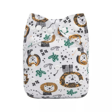 H358A Alvababy- pañal regular de tela lavable y reutilizable, ajustables de 3-15kg, incluye inserto