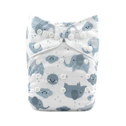 H396A Alvababy- pañal regular de tela lavable y reutilizable, ajustables de 3-15kg, incluye inserto