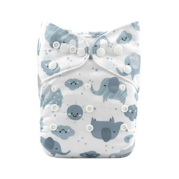 H396A Alvababy- pañal regular de tela lavable y reutilizable, ajustables de 3-15kg, incluye inserto