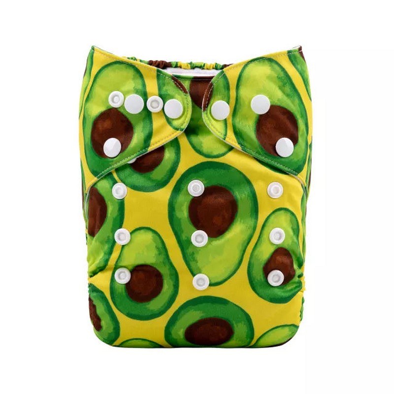 H400A Alvababy- pañal regular de tela lavable y reutilizable, ajustables de 3-15kg, incluye inserto