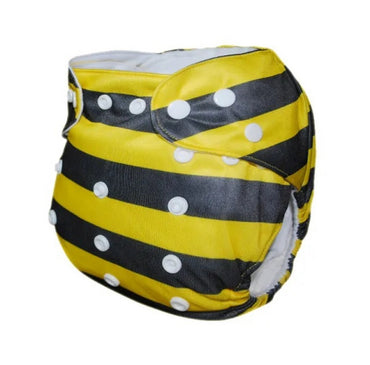 N01A Alvababy- pañal regular de tela lavable y reutilizable, ajustables de 3-15kg, incluye inserto