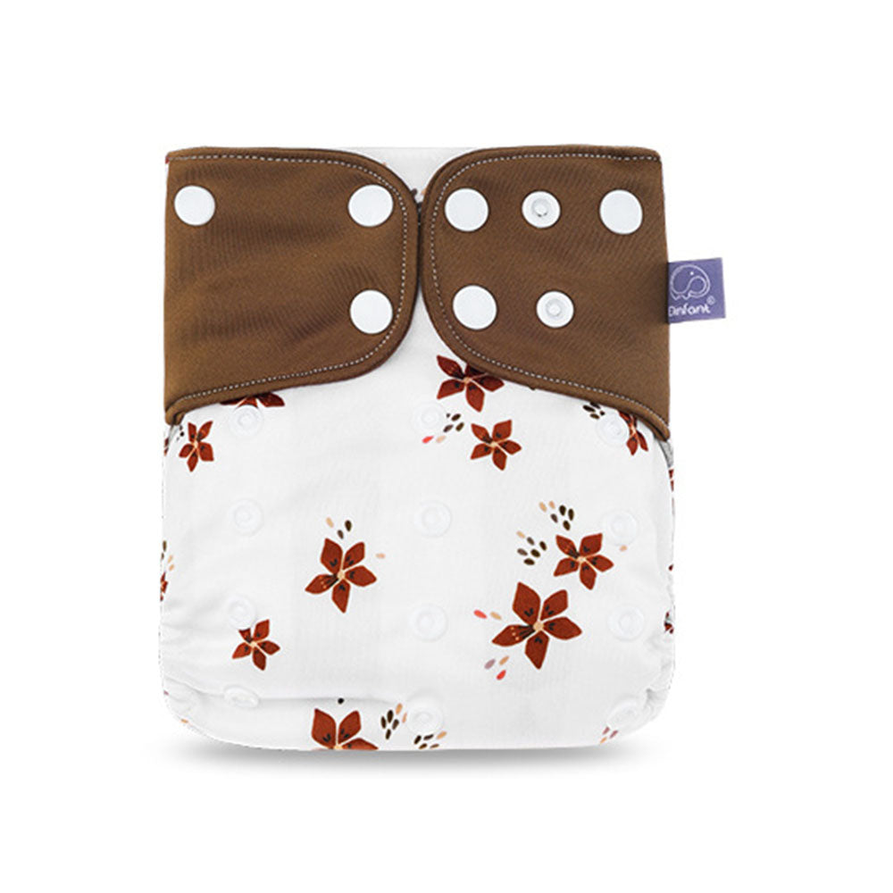 SD27-1 Elinfant- pañal regular de tela lavable y reutilizable para niños y niñas, pañales ajustables de 3-15kg, incluye inserto