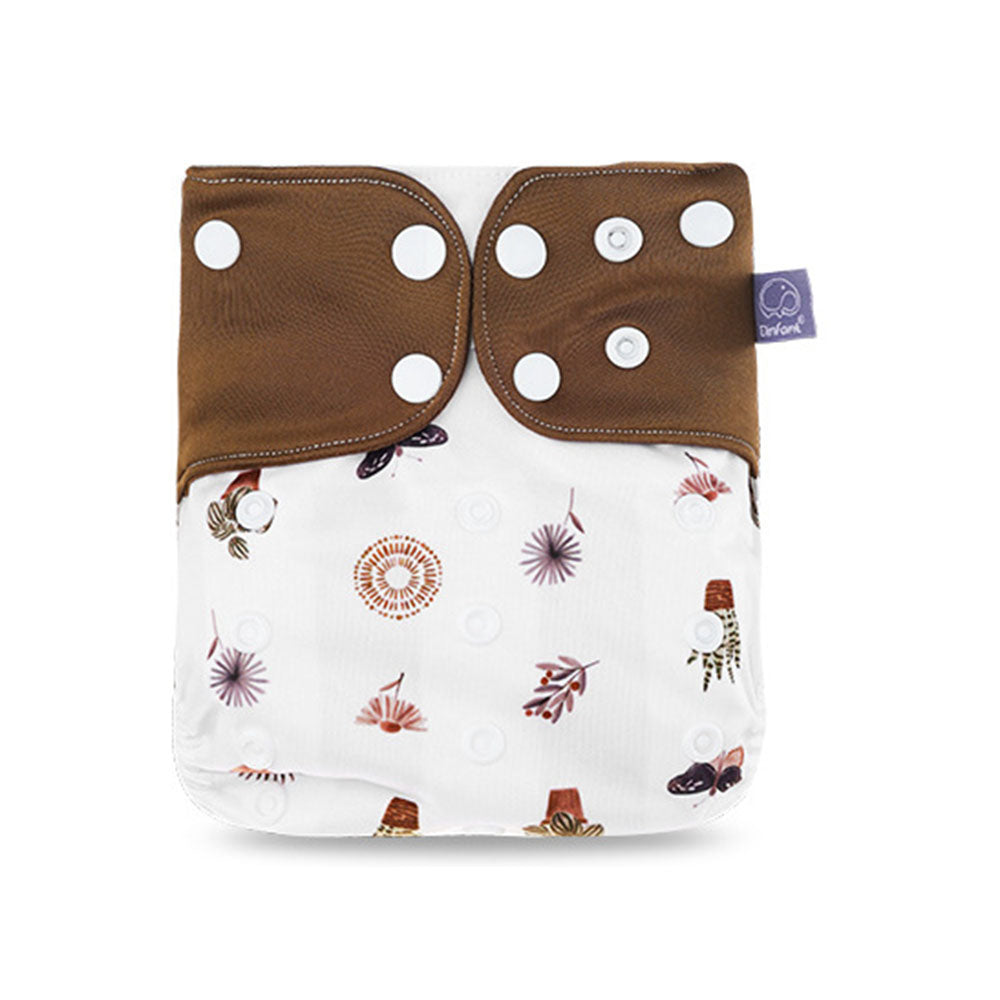 SD27-2 Elinfant- pañal regular de tela lavable y reutilizable para niños y niñas, pañales ajustables de 3-15kg, incluye inserto