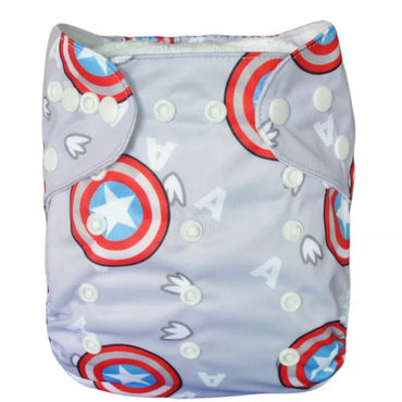 YA54A Alvababy- pañal regular de tela lavable y reutilizable, ajustables de 3-15kg, incluye inserto