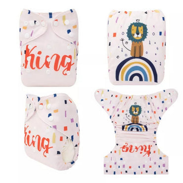 YDP162A Alvababy- pañal regular de tela lavable y reutilizable, ajustables de 3-15kg, incluye inserto