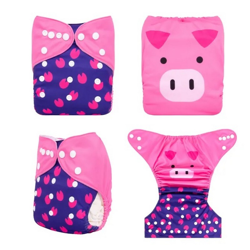 YDP177A Alvababy- pañal regular de tela lavable y reutilizable, ajustables de 3-15kg, incluye inserto
