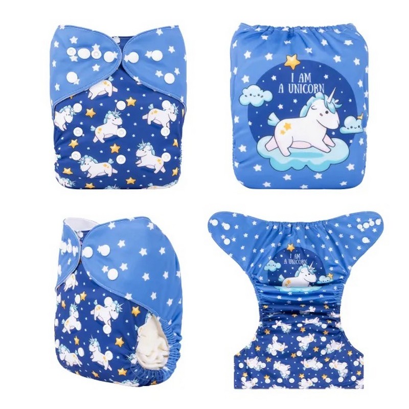 YDP180A Alvababy- pañal regular de tela lavable y reutilizable, ajustables de 3-15kg, incluye inserto