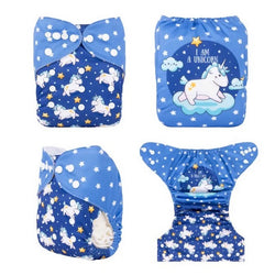 YDP180A Alvababy- pañal regular de tela lavable y reutilizable, ajustables de 3-15kg, incluye inserto